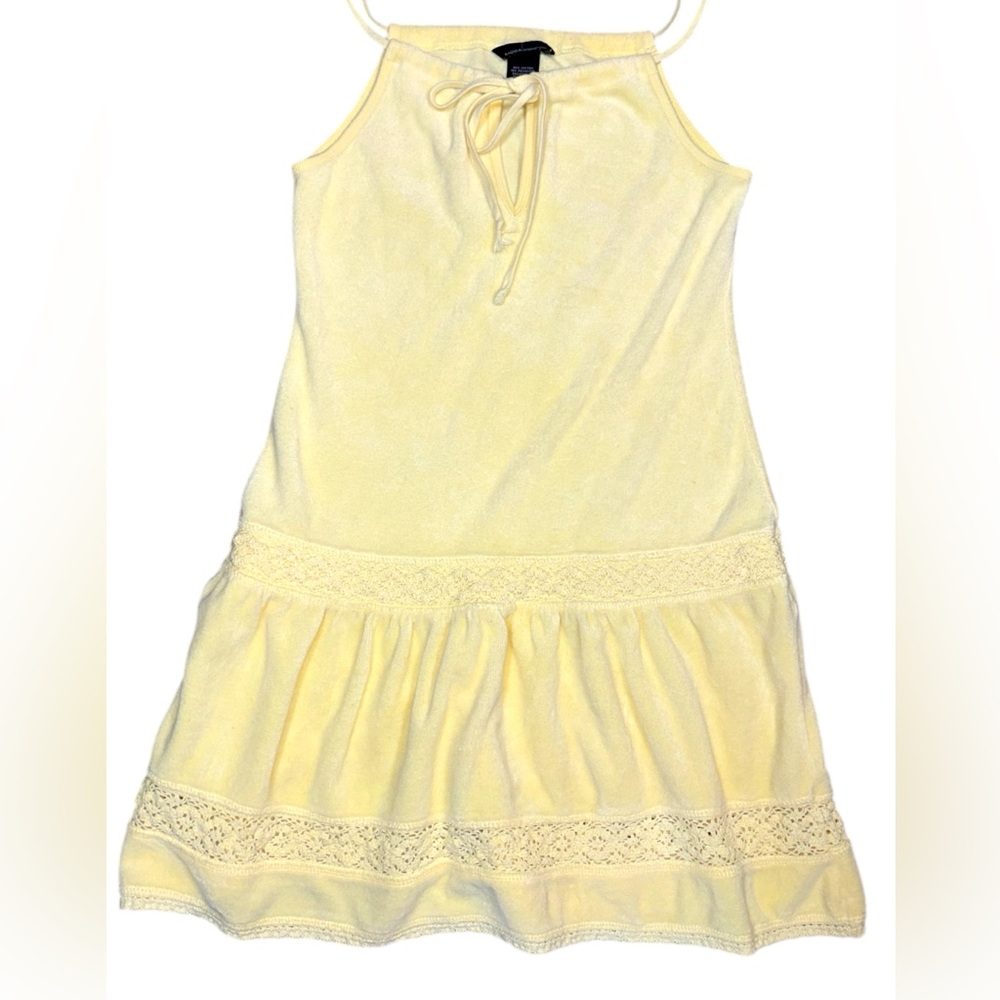 VTG Y2K Victoria’s Secret Moda International Yellow Terry dress beach coverup - Picture 4 of 16
